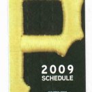 2009 Pittsburgh Pirates Pocket Schedule