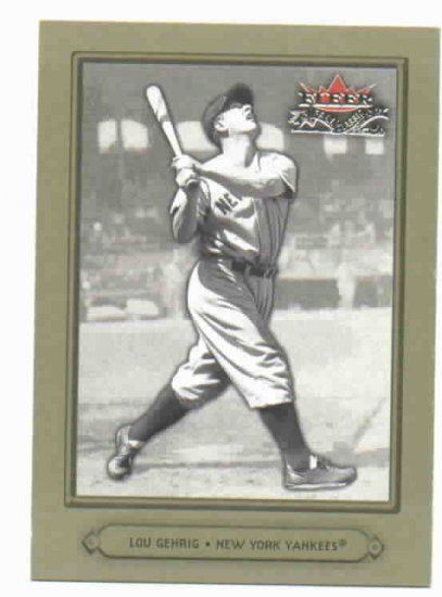 2002 Fleer Fall Classics Lou Gehrig New York Yankees