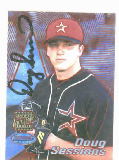 2002 Bowmans Best Doug Sessions Autograph Rookie Houston Astros
