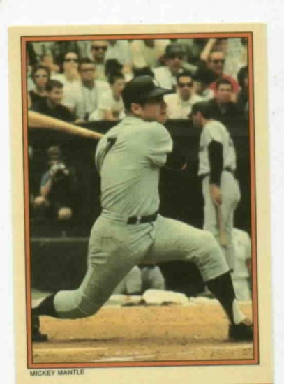 1985 Circle K Topps Home Run Kings Mickey Mantle New York Yankees Oddball