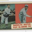 1961 Topps Baseball Thrills Brooklyn Boston Red Sox 26 Inning # 403