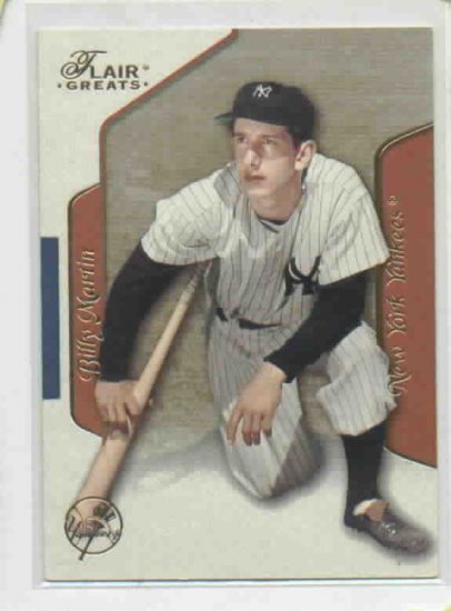2003 Fleer Flair Greats Billy Martin New York Yankees Baseball Card