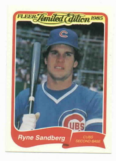 1985 Fleer Limited Edition Ryne Sandberg Chicago Cubs Oddball