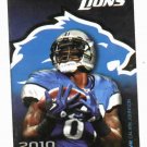 2010 Detroit Lions Pocket Schedule Calvin Johnson Hall Of Fame