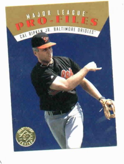 1995 Upper Deck SP Championship Series Pro Files Cal Ripken Jr Baltimore Orioles