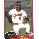 2001 Topps Traded Joe Morgan 1981 Reprint T127 Giants Reds