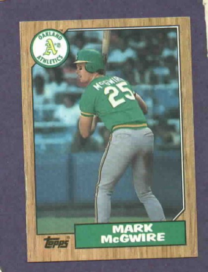 1987 Topps Mark McGwire ROOKIE CARD Oakland A's