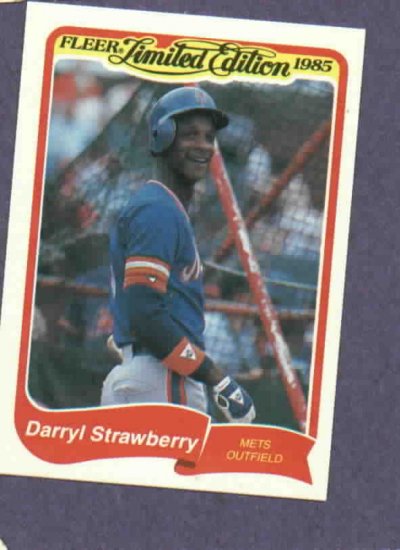 1985 Fleer Limited Edition Darryl Strawberry New York Mets Oddball