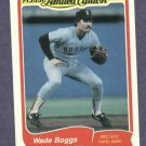 1985 Fleer Limited Edition Wade Boggs Boston Red Sox Oddball