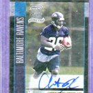 2002 Bowman Chrome Chester Taylor Autograph Rookie Ravens Toledo Rockets