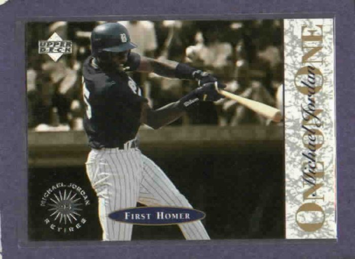 1995 Upper Deck Michael Jordan One On One First Home Run Bulls White Sox