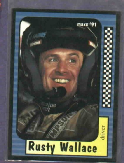 1991 Maxx Rusty Wallace Racing Card #2