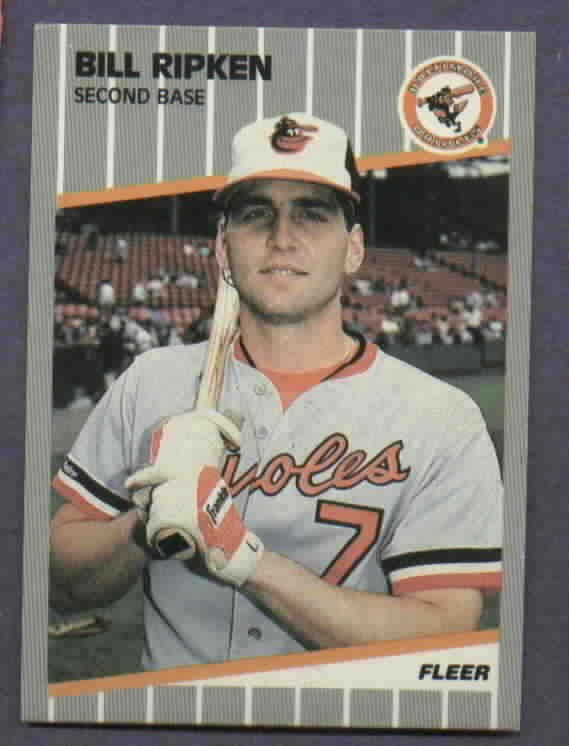 1989 Fleer Bill Ripken Black Box Baltimore Orioles