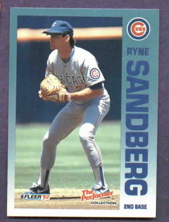 1992 Fleer The Performer Series Ryne Sandberg Cubs Citgo 7-11 Oddball