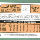 2011 Topps Rod Carew 60 Years Original Back SP Minnesota Twins