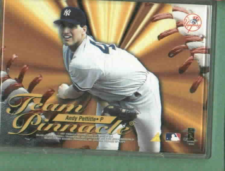 1997 Team Pinnacle John Smoltz Andy Pettitte Braves Yankees