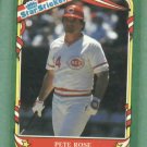1987 Fleer Star Stickers Pete Rose Cincinnati Reds Oddball