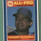 1987 Burger King All Pro Fernando Valenzuela Darryl Strawberry Oddball Mets Dodgers