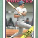 1988 Topps Traded Kirk Gibson Los Angeles Dodgers Detroit Tigers