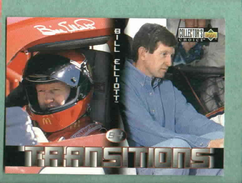 1996 Upper Deck Collectors Choice Transitions Bill Elliott Nascar