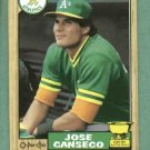 1987 O Pee Chee Jose Canseco Oakland A's Rookie # 247