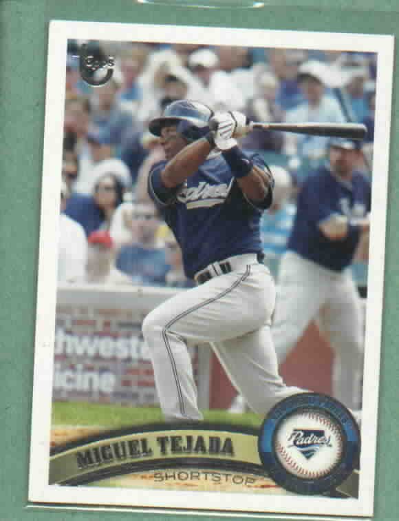 2011 Topps Target Gray Umbrella Miguel Tejada San Diego Padres # 133 SP