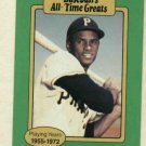 1987 Hygrade Baseball's All Time Greats Roberto Clemente Pittsburgh Pirates Oddball