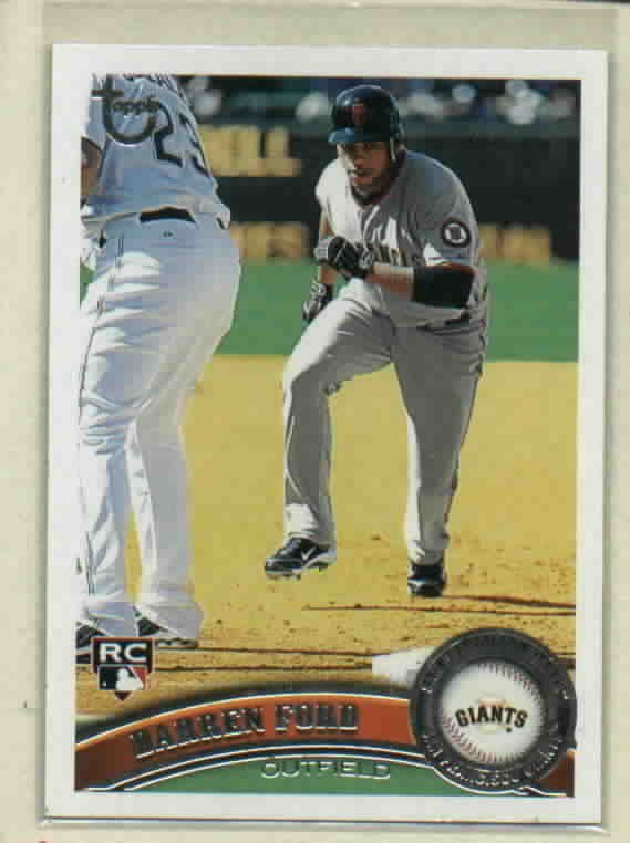 2011 Topps Target Retro Logo Daren Ford San Francisco Giants Rookie