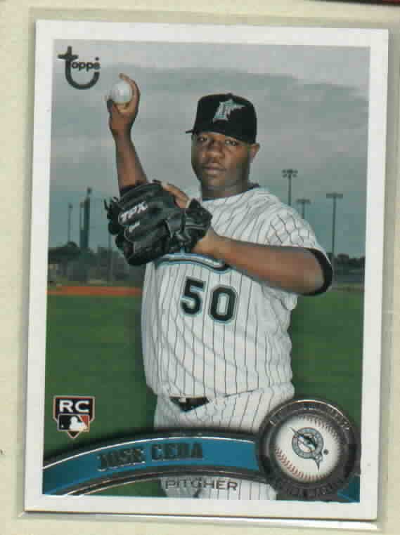 2011 Topps Target Retro Logo Jose Ceda Florida Marlins Rookie