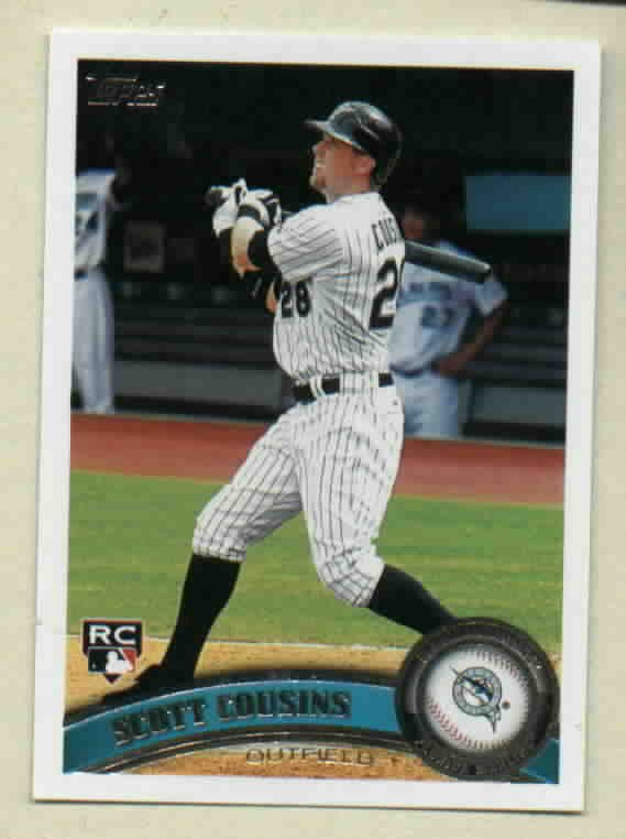 2011 Topps Scott Cousins Florida Marlins Rookie