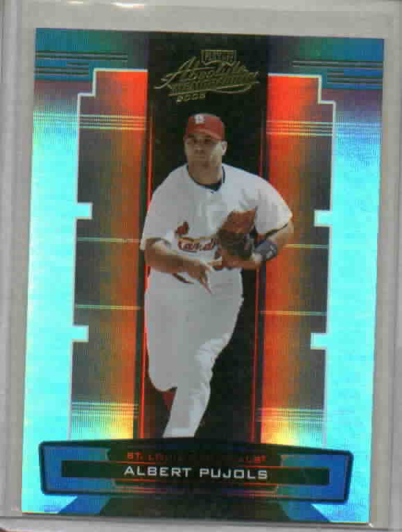 2005 Playoff Absolute Albert Pujols St Louis Cardinals # 8