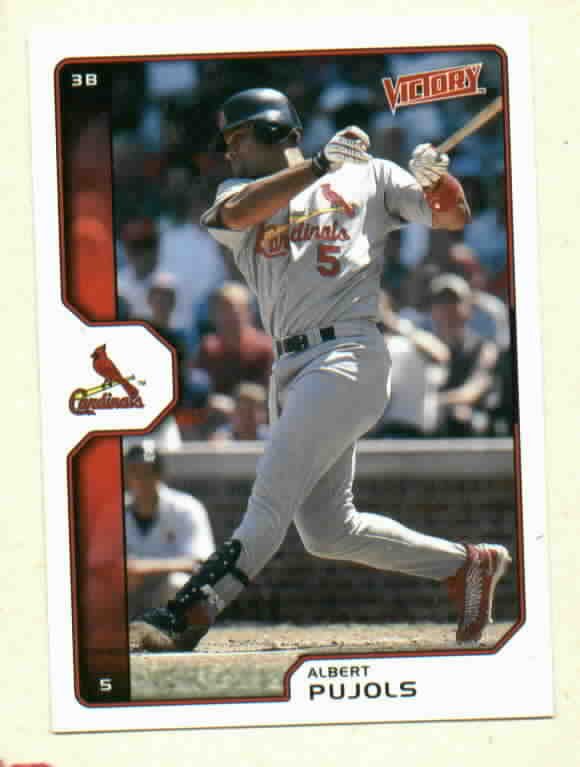 2002 Upper Deck Victory Albert Pujols St Louis Cardinals # 284