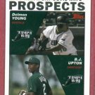 2004 Topps Delmon Young BJ Upton ROOKIE Tampa Bay Rays Tigers # 692