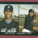 2003 Topps Heritage Signature Jose Reyes New York Mets # 163