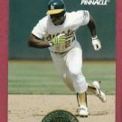 1993 Pinnacle Cooperstown Collection Rickey Henderson Oakland A's # 7