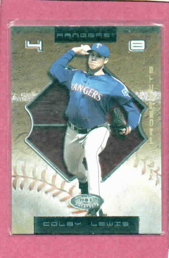 2002 Fleer Hot Prospects Colby Lewis ROOKIE Texas Rangers #d/ 1500 # 115