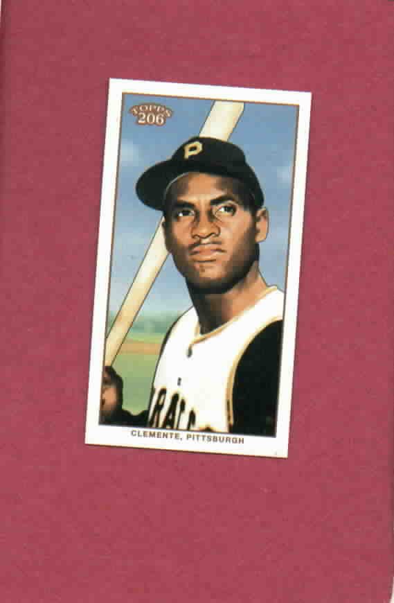 2002 Topps 206 Mini Polar Bear Roberto Clemente Pittsburgh Pirates # 438