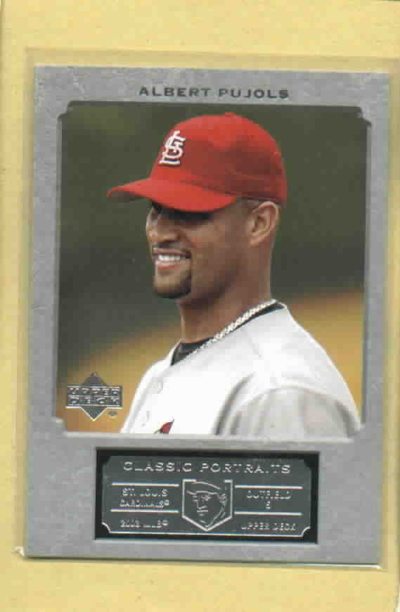 2003 Upper Deck Classic Portraits Albert Pujols St Louis Cardinals  #75