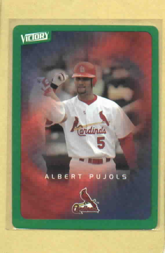 2003 Upper Deck Victory Green Albert Pujols St Louis Cardinals # 87