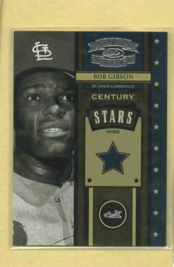 2004 Donruss Throwback Threads Century Stars Bob Gibson St Louis Cardinals # CS-8 #D / 1500