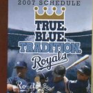 2007 Kansas City Royals Pocket Schedule Early Edition