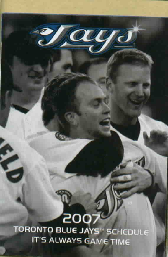 2007 Toronto Blue Jays Pocket Schedule