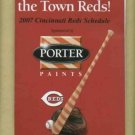 2007 Cincinnati Reds Pocket Schedule