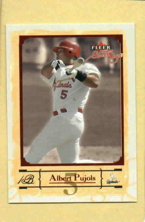 2004 Fleer Sweet Sigs Albert Pujols St Louis Cardinals # 27