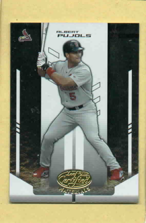 2004 Leaf Certified Material Albert Pujols St Louis Cardinals # 7
