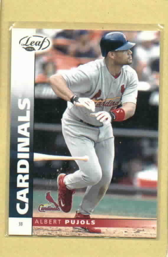 2002 Leaf Albert Pujols St Louis Cardinals # 143