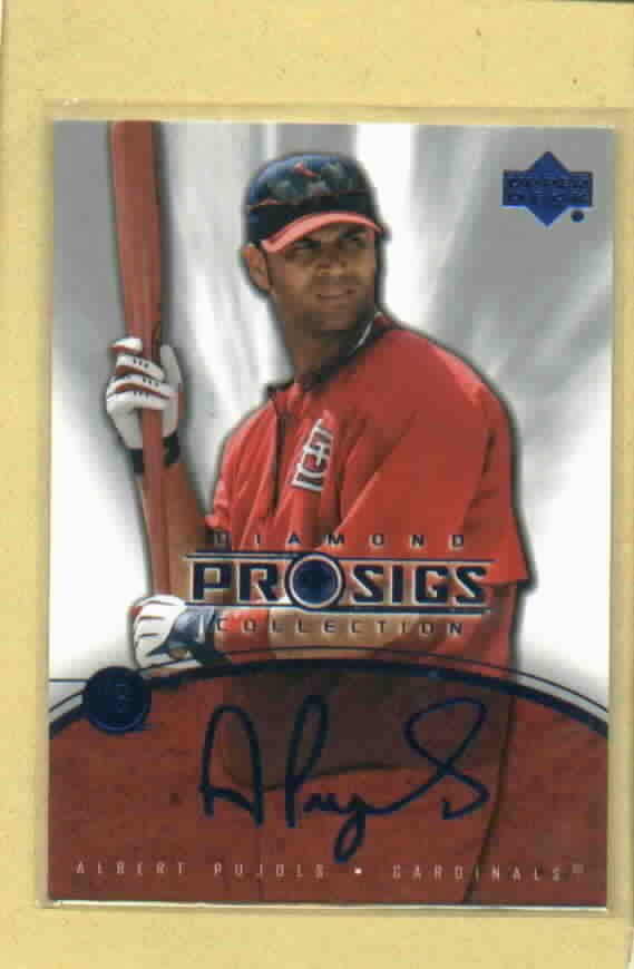 2004 Upper Deck Pro Sigs Albert Pujols St Louis Cardinals # 18