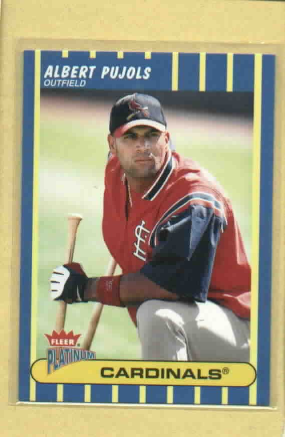 2003 Fleer Platinum Albert Pujols St Louis Cardinals # 54