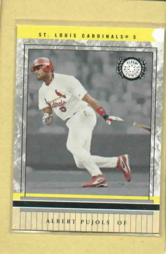 2003 Fleer Patchworks Albert Pujols St Louis Cardinals # 87