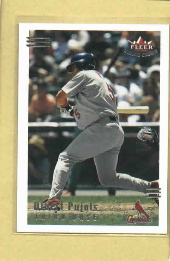 2002 Fleer Triple Crown Albert Pujols St Louis Cardinals # 186